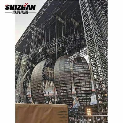 Китай Ферменная конструкция шарика СИД сверхмощная структура ферменной конструкции этапа емкости загрузки 85 тонн алюминиевая продается