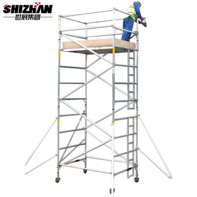 China H FRAME Construction Site Lightweight Aluminum Scaffolding With Clamps for sale