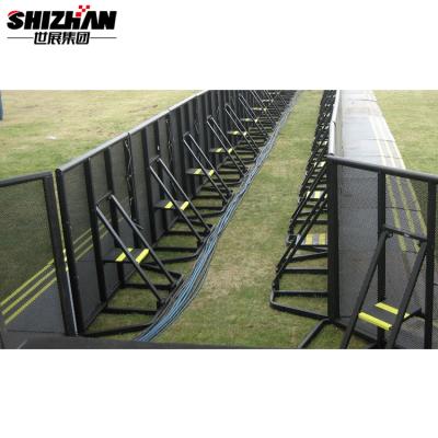 China Event Pedestrian Temporary Crowd Control Barriers Steel Portable Folding Safety for sale