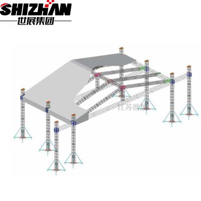China Concert Stage Roof Aluminum Truss Display Curved for sale