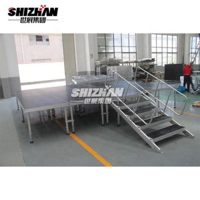 China Plataformas de aluminio de la etapa del acontecimiento del partido que doblan la etapa ajustable TUV de la boda de las piernas en venta