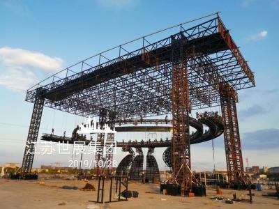 China TUV Long Span LED Ball Heavy Duty Truss 85 Ton Loading Capacity Steel Truss Structure for sale