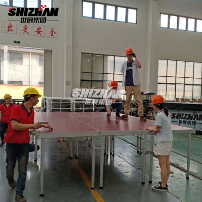 China plataformas de aluminio negras de la etapa del 1.22x2.44m al aire libre en venta
