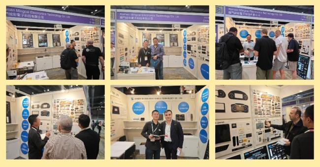 Mingcai Electronics showcased capacitive and resistive membrane control switches at the international exhibition