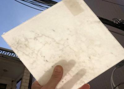 China Lightweight Double Laminated Glass With Thin Onyx Stone for sale