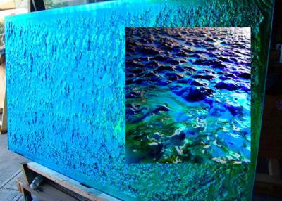 China Color Change Cast Dichroic Laminated Glass Solid Structure for sale