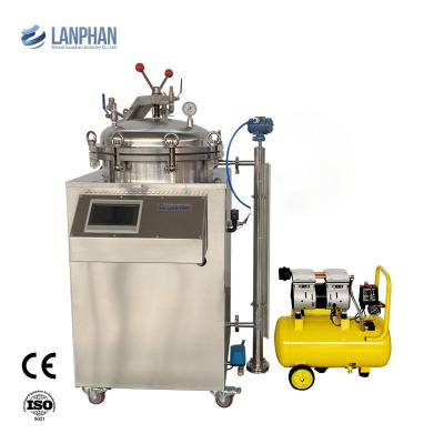 China Industrial Vertical Autoclave 100 Litres Water Spray Retort Equipment For Bottle for sale