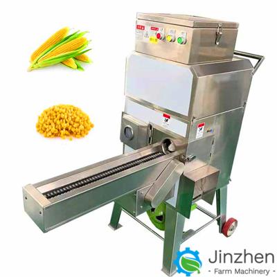 China Fully Automatic 304 Stainless Steel Sweet Corn Sheller Fresh Maize Peeler Thresher Price for sale