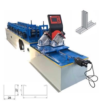 China Drywall Channel CD And UD 2 In 1 Double Rows Stud Roll Forming Machine for sale