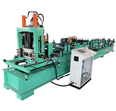 China OEM 1-3mm Interchange Automatic C Purlin Roll Forming Machine Long Lifespan for sale