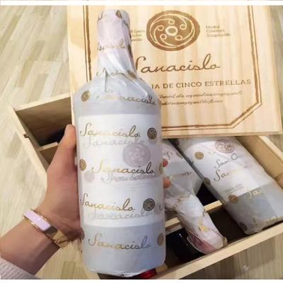 Китай Uncoated девственница упаковочной бумаги плода пульпирует ткань бутылки вина 17gsm продается