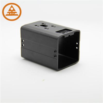 China Small Black Aluminium Profiles Enclosure Socket Shell For Electronic Field for sale