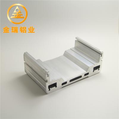 China Silver Extruded Aluminum Profiles , Anodization Aluminum Guide Rail for sale