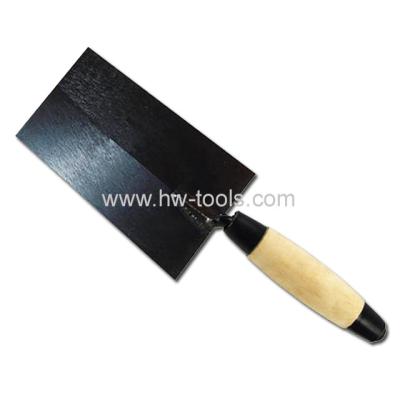 China Bricklaying trowel with black color blade  HW01127 for sale