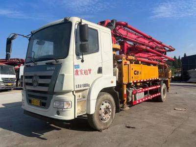 China 125mm Delivery Pipe Red Used Concrete Pump Truck With Reliable Performance for sale