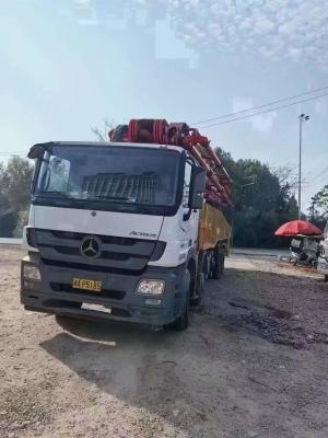 China 2019 usado y de segunda mano de la marca sany camión de bomba de hormigón de 56m con camión Benz en perfecto estado para la venta en venta