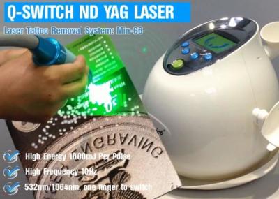 China Nd Yag Tattoo Removal Pico Laser Machine 1064 Nm / 532nm Wavelength 6 Ns Pulse Width for sale