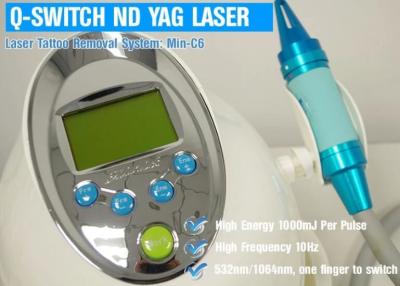 China Mini C6 Q Switch Nd YAG Laser 532nm / 1064nm Repeat Frequency 1 To 10Hz for sale