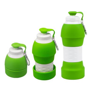 China Practical Silicone Water Jug Lightweight , Harmless Silicone Folding Water Bottle for sale