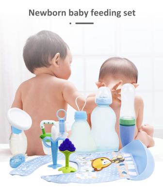 China FDA inodoro botella de bebé cuchara de alimentación, resistencia al calor de silicona de succión de destete conjunto en venta
