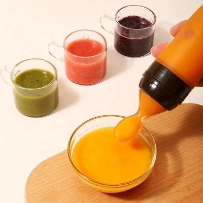 China Silicone Baby Feeding Tools Bottle Spoon Harmless Multiscene for sale