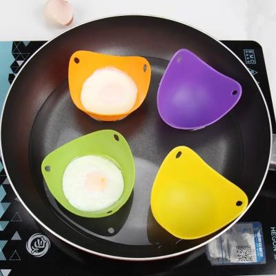 China Multicolor Silicone Kitchen Utensils Reusable , Odorless Silicone Egg Poacher Cups for sale
