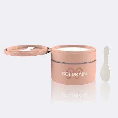 China Empty PP/PP PCR Cosmetic Jars GR721D 100ML Flip Cap Whith Scoop for sale