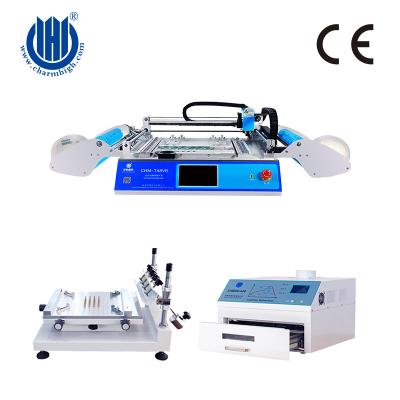 China Desktop SMT Mounting Machine With 2 Mounting Heads And 0.025mm Control Accuracy for sale