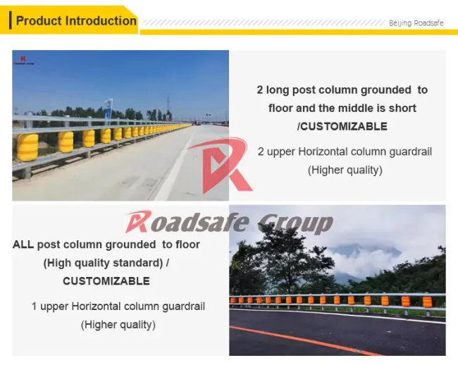Philippines Hot Sales Traffic Safety EVA Roller Guardrail Highway Anti-Crash Barrier