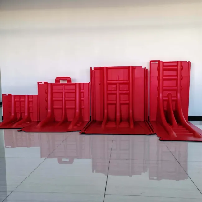 ABS Flood Control Water Baffle L Shaped Flood Protection Barriers Water Filled Portable Plastic Anti Flood Barrier