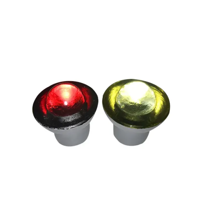 360 Degree Reflective Glass Road Stud Tempered Cat Eye Road Stud for Highway and Landscape Pathway Safety