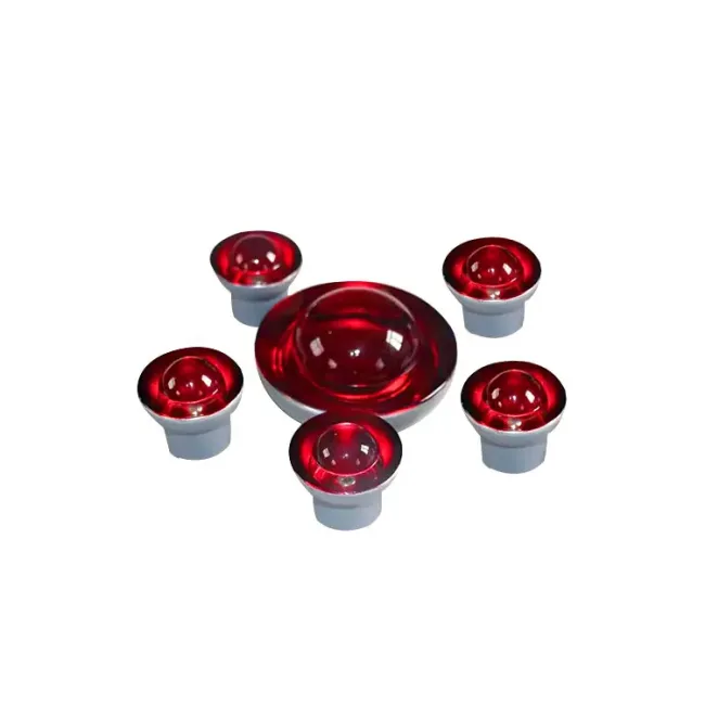360 Degree Reflective Glass Road Stud Tempered Cat Eye Road Stud for Highway and Landscape Pathway Safety