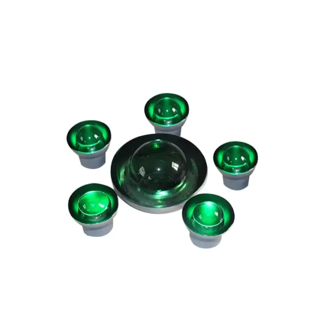 360 Degree Reflective Glass Road Stud Tempered Cat Eye Road Stud for Highway and Landscape Pathway Safety