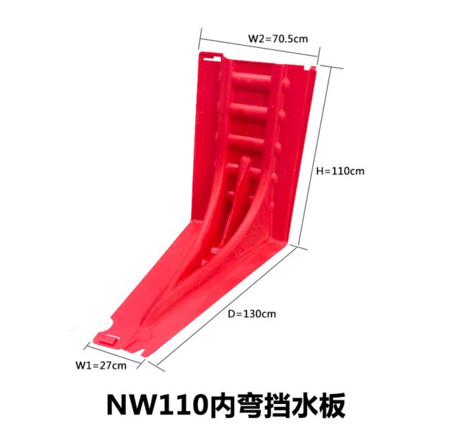 Multiple baffles in flood control application
