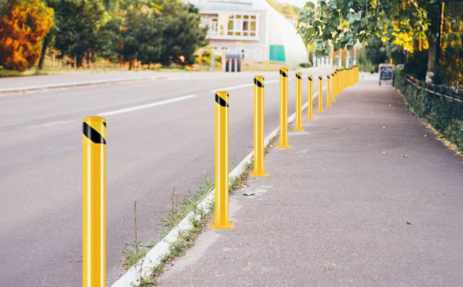 Roadsafe traffic bollard side profile