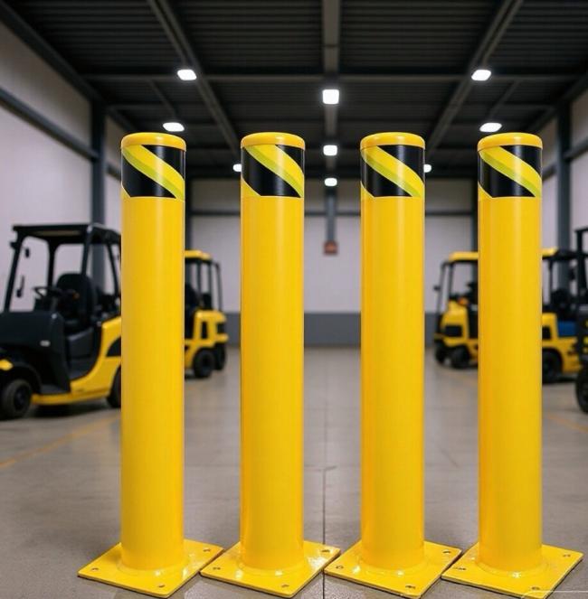 Roadsafe traffic barrier reflective tape close-up