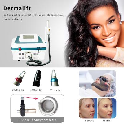China Dermal Picosecond Laser Tattoo Removal Machine Skin Lightening Air Cooling for sale
