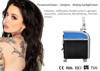 China 1 - 10 Hz Portable Laser Tattoo Removal Machine Vertical For Eyeline And Lipline Removal for sale