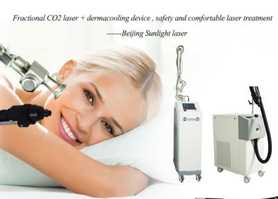China Professional Derma Cooler Skin Cooling Machine White Color Gray  With Two Tips for sale