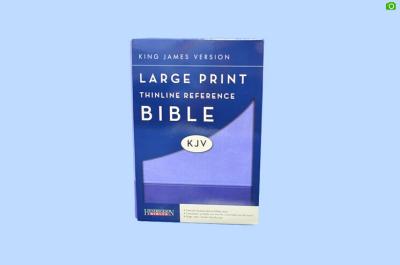 China Impressão feita sob encomenda da Bíblia da capa dura da versão de KJV com tampa de papel, papel deslocado interno à venda