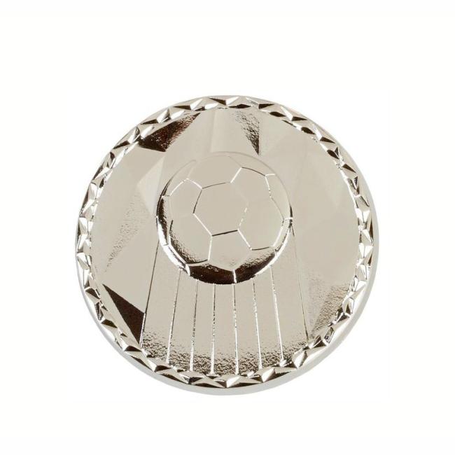 3D Silver Football Medal
