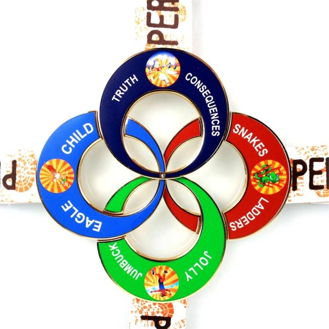 Custom Virtual Race Series Interlocking Medal - 4 Stages