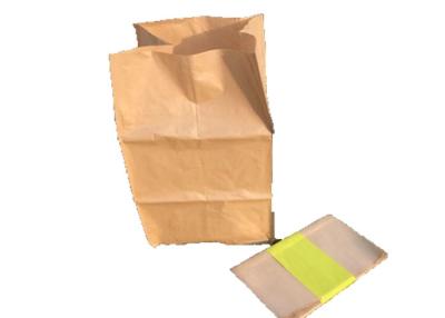 中国 30ガロンによって縫われる口のマルチウォールの開いた紙袋の白いブラウン クラフト紙の食糧袋 販売のため