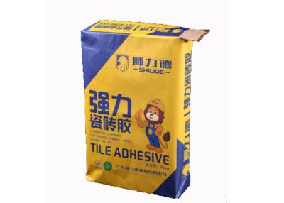 China Custom Logo Printed Valve Paper Bags 1-3 Layers 60g-120g/M2 Strong Load Bearing for sale