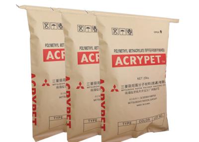 China Empaquetado químico inferior cosido de la resina del Pvc del material 25kg de la bolsa de papel de Multiwall Kraft en venta