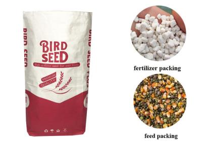 China 25kg Logo Paper Poultry Feed Bag feito sob encomenda para a alimentação Cat Litter Seed do cão à venda