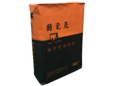 China Plaster Pasted Valve Paper Bag 15kg 20kg 25kg Flexo Printing for sale