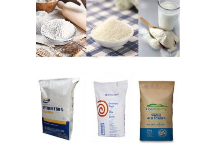 China Farinha de arroz reciclável Sugar Bag da alimentação do animal de estimação de 3 sacos de papel de Multiwall Kraft da camada à venda