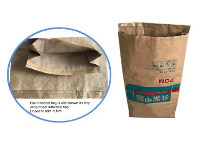 China 20kg 25kg pegó leche en polvo del almidón de la harina de las bolsas de papel de Multiwall de la válvula en venta