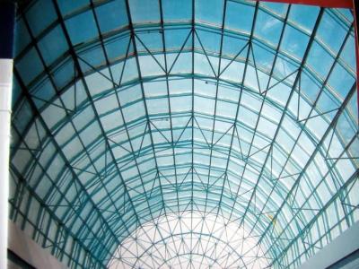 China Retractable EPS Acrylic Roof Dome Skylight System For Aluminium Structure for sale